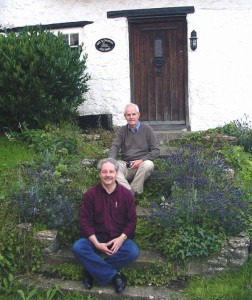 Laurence Harwood (top), Kim Gilnett (bottom) at Bee Cottage